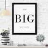 Copy of Mockup-1-Think-Big-Happen - 1 Empowering Wall Art, Think BIG Make It Happen Digital Download for Inspirational Home Decor