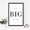 Copy of Mockup-2-Think-Big-Happen - 1 Empowering Wall Art, Think BIG Make It Happen Digital Download for Inspirational Home Decor