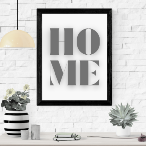 Mockup-1-Simple-Home2 Home Decor Printable HOME in Bold Typography with Beautiful Black Font