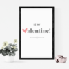 Be My Valentine Digital Downloadable Art for Instant Romance and Affection