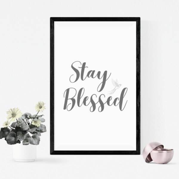 Mockup-2-Stay-Blessed - 1 Stay Blessed Wall Art