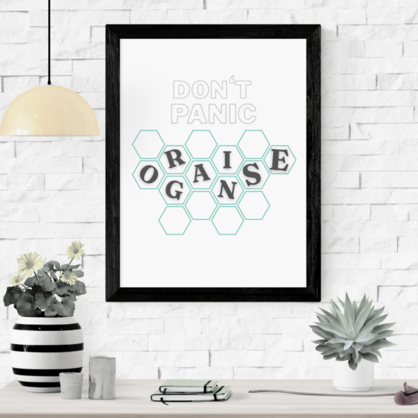 Mockup-1-Organise Don't Panic Organize Wall Art Print