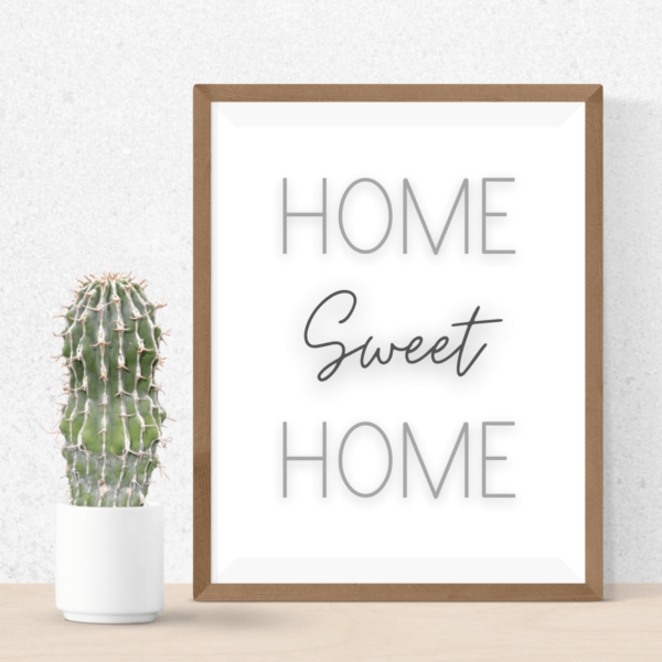 Home Sweet Home Wall Art Printable For Heartfelt Decor