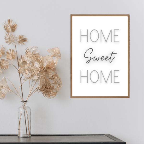 Home Sweet Home Wall Art Printable For Heartfelt Decor