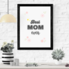 Mockup-1-BestMomEver Beautiful Floral Best Mom Ever Digital Wall Art Print