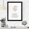 Empowering Women Floral Wall Art For Print - Embrace My Grace Unleash My Power