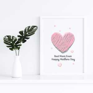 Mockup-3-BestMomEver-MothersDay1 Best Mom Ever Happy Mother's Day Wall Art Print