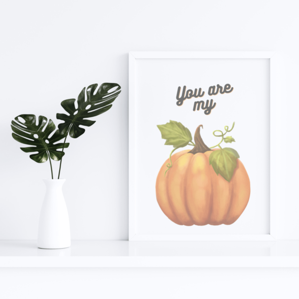 Mockup-3-U-My-Pumpkin You are My Pumpkin Wall Art Print