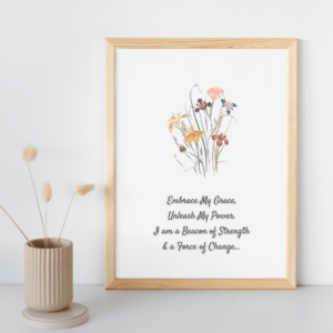 Mockup-4-Grace-Power-Women-Empower1 Empowering Women Floral Wall Art For Print