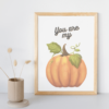Mockup-4-U-My-Pumpkin You are My Pumpkin Wall Art Print: Sweet Sentiment