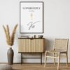 Mockup-5-Consistency-Key Unlock Success with Consistency is the Key Wall Art Print for Motivation