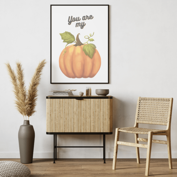 Mockup-5-U-My-Pumpkin You are My Pumpkin Wall Art Print: Sweet Sentiment