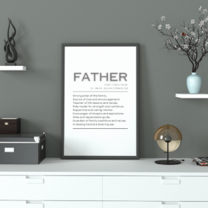 Mockup-9-Father-Definition Father Definition Wall Art Print