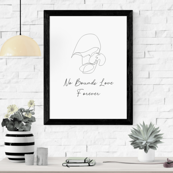 No Bounds Love Forever Mother & Child Digital Print