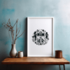 Mom Hero Wall Art: Express Your Love with this Elegant & Heartwarming Print