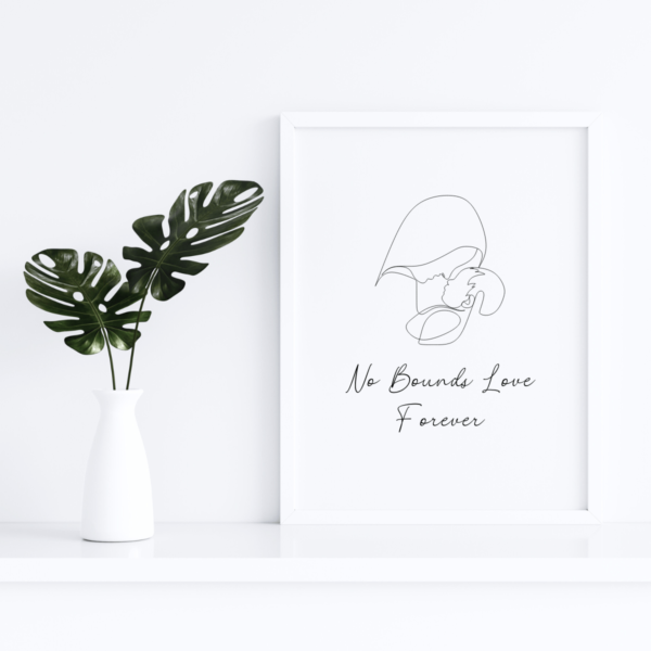 No Bounds Love Forever Mother & Child Digital Print