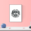 Mom Hero Wall Art: Express Your Love with this Elegant & Heartwarming Print