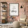 Mockup2-LiveGreatStory Empowering Quote Wall Art Decor - Live A Great Story