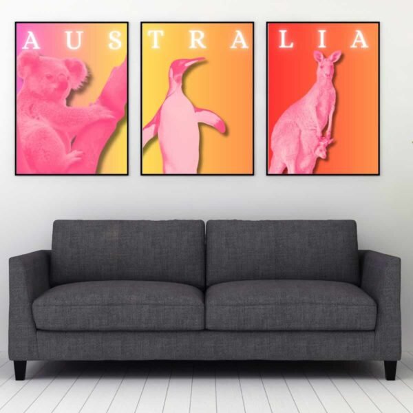Australian Animal Artwork Trio