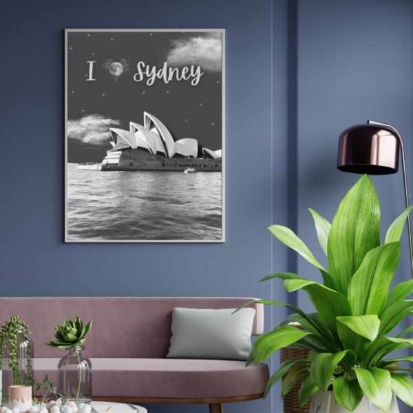 PosMock2-OperaINightSydney2 - 1 I Love Sydney Opera House Poster