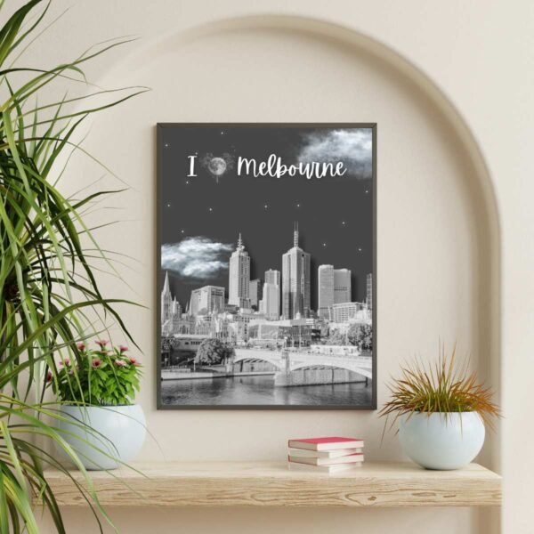 Melbourne Cityscape Wall Art Print