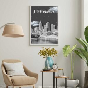 Melbourne Cityscape Wall Art Print