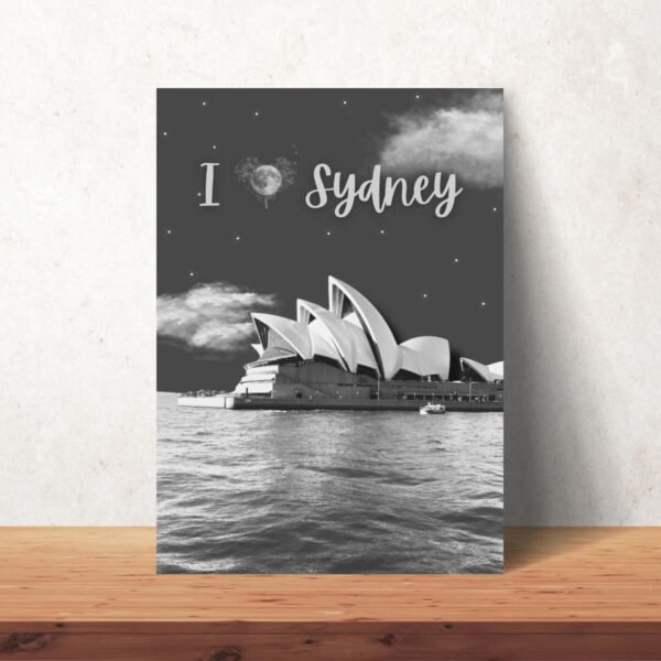 PosMock4-OperaINightSydney2 - 1 I Love Sydney Opera House Poster