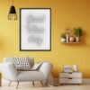 Living Room Decor Inspiration Good Vibes Art