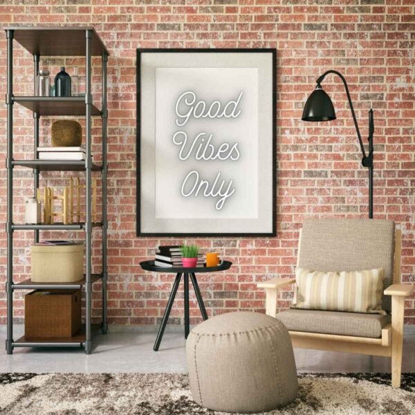 Living Room Decor Inspiration Good Vibes Art