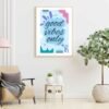 Living Room Decor Inspiration Good Vibes Art