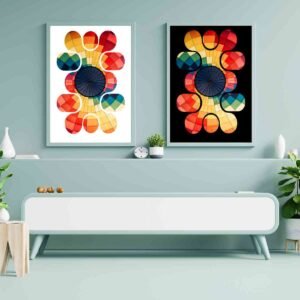 Mockup2-Abstract-2Pk Vibrant Spectrum: Abstract Prints Australia