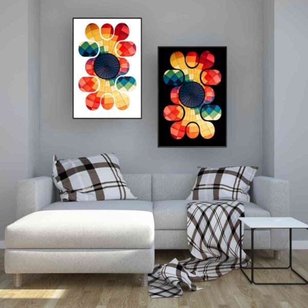 Mockup3-Abstract-2Pk Vibrant Spectrum: Abstract Prints Australia