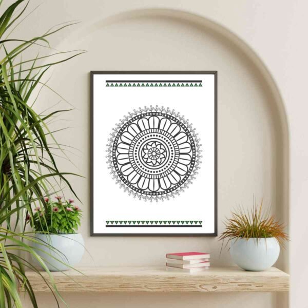 Mockup3-Mandala Harmony in Design: Mandala Art Wall Decor