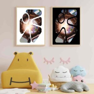 Mockup4-AbstractSpace Cosmic Dance - Abstract Art Prints Australia