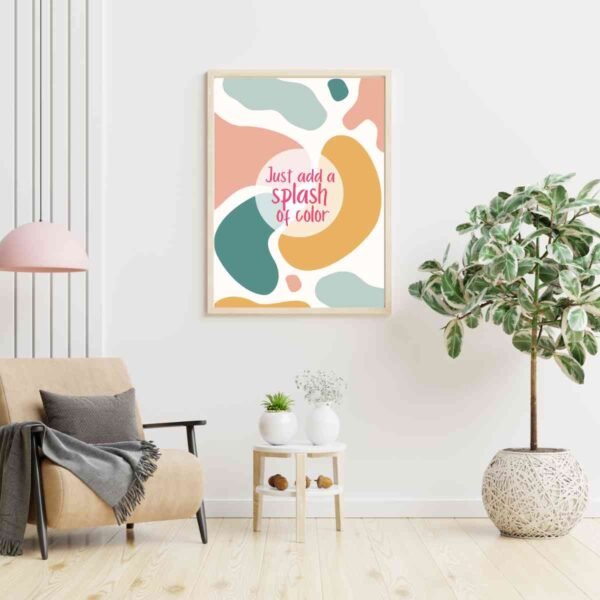 Modern Abstract Artwork Prints - Splash of Color Wall Art