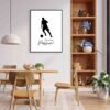 Follow Your Passion - Wall Art Print Australia | Inspirational Soccer Player Decor