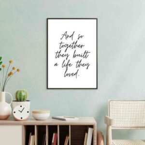 Mockup4-TogetherBuiltLife Togetherness Wall Art and Prints - Inspirational Handwritten Quote Decor