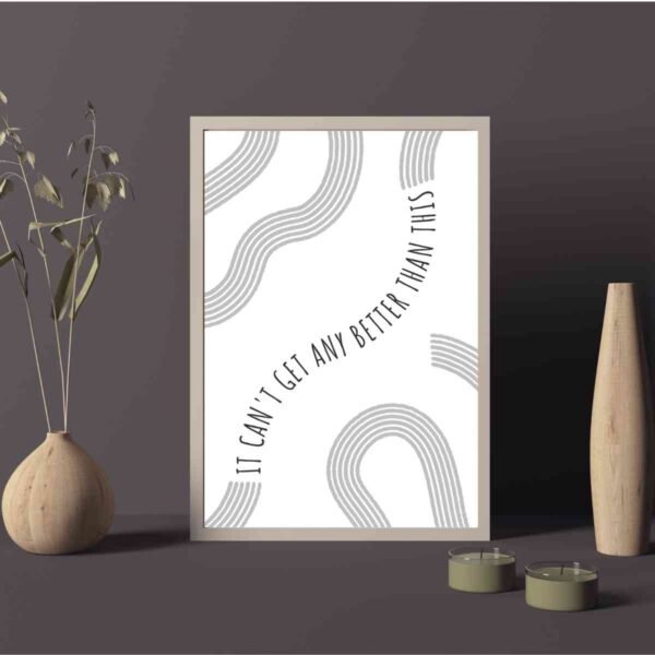 Abstract Curves Art for Inspiration - Modern Home Decor