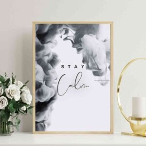 Mockup1-StayCalm Wall Print Australia