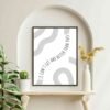 Abstract Curves Art for Inspiration - Modern Home Decor