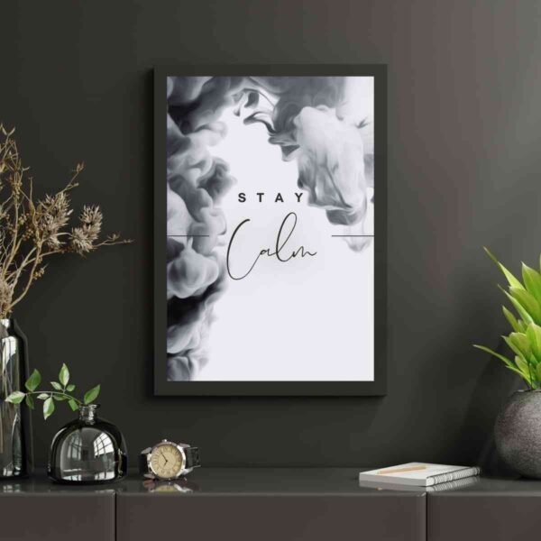 Monochrome Smoke Wall Print Australia - Inspirational Home Decor