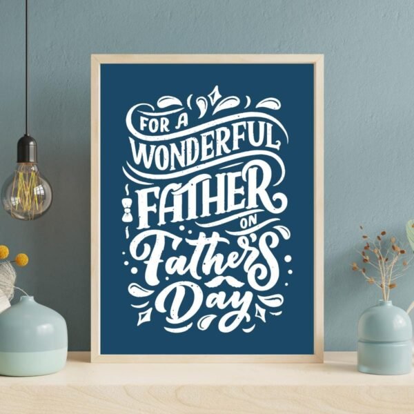 il_fullxfull.7076748518_3xwq.jpg Father's Day Print | Hand Lettered Dad Gift, Blue Typography (Digital Download)