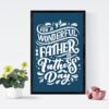 il_fullxfull.7124692385_rlqr.jpg Father's Day Print | Hand Lettered Dad Gift, Blue Typography (Digital Download)