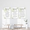 Affirmation Wall Art Set | Wellness, Love, Success (Digital Download)