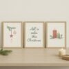 Zen Christmas Wall Art Set