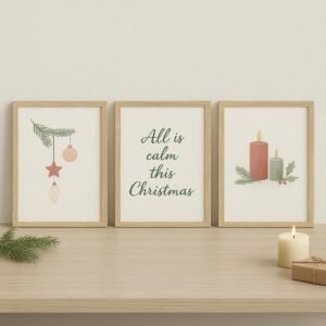 Zen Christmas Wall Art Set