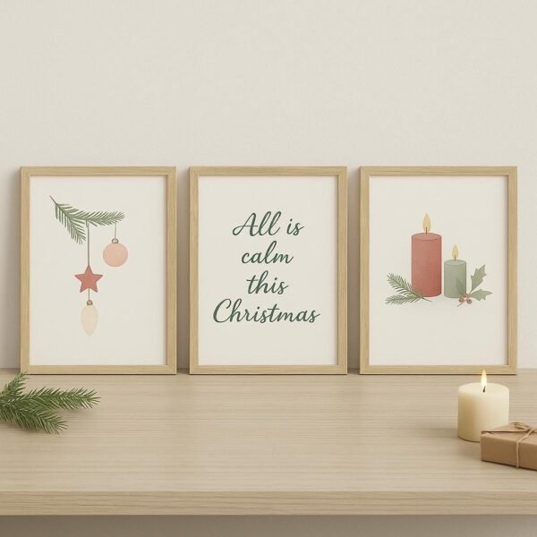 Zen Christmas Wall Art Set Zen Christmas Wall Art Set