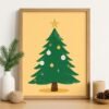 Christmas Tree Print Set | Mid-Century Modern Holiday Decor (Digital Download)