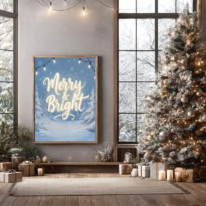 Merry & Bright Christmas Wall Art Merry & Bright Christmas Wall Art