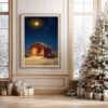 il_fullxfull.7390488766_bj0x.jpg Nativity Art Print Christmas Manger, Modern Christian Decor (Digital Download)